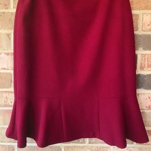 Kasper Burgundy Skirt